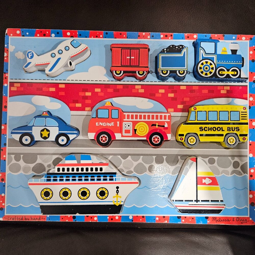 Melissa and Doug Chunky Vehicles Puzzle